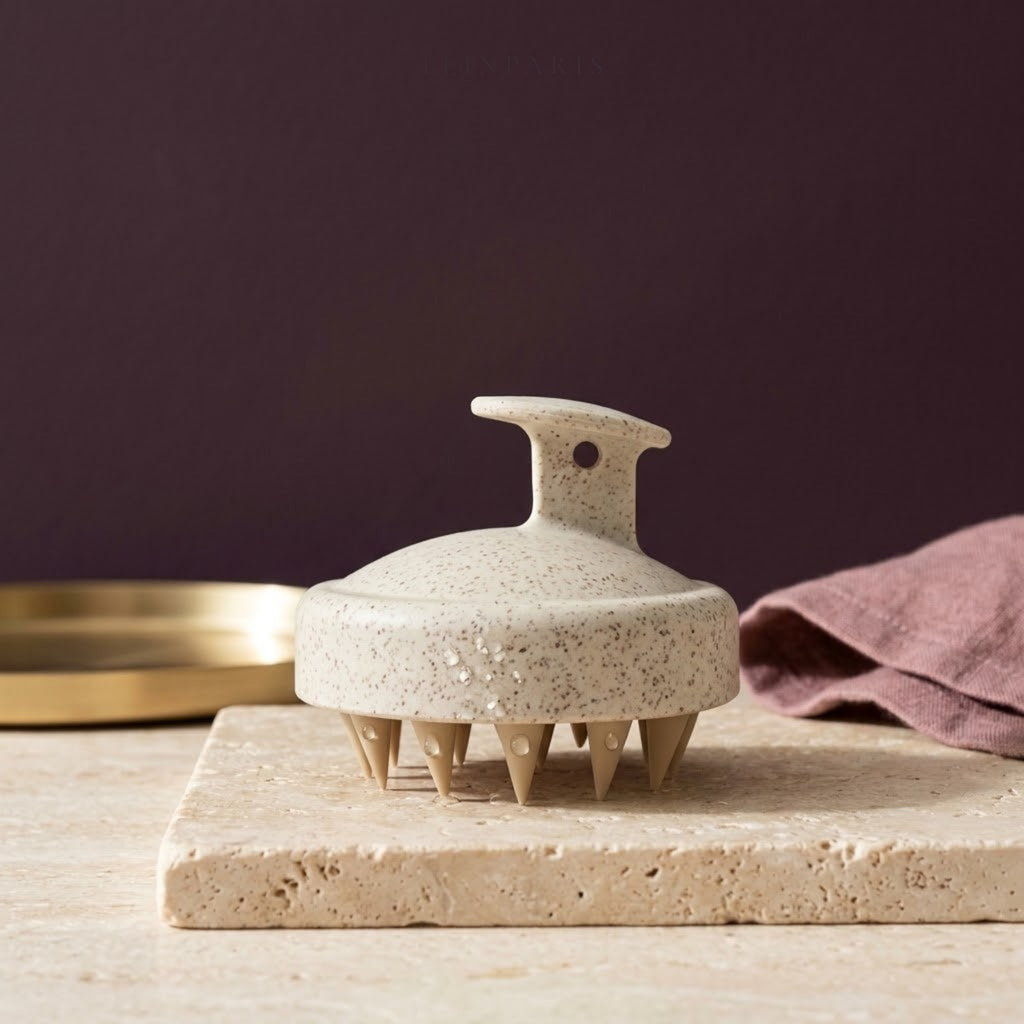 Brosse massage cuir chevelu ELINPARIS en silicone souple